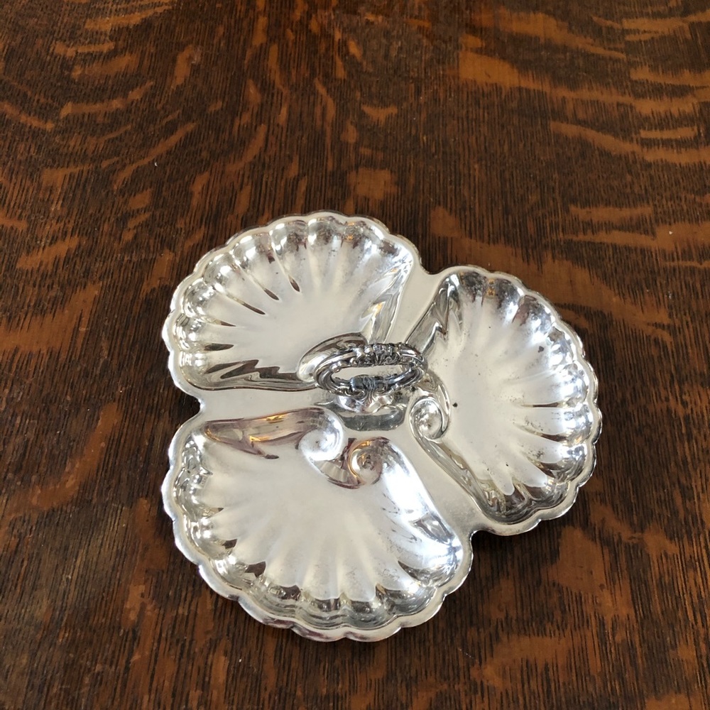 Vintage silver plated Pilgrim relish dish